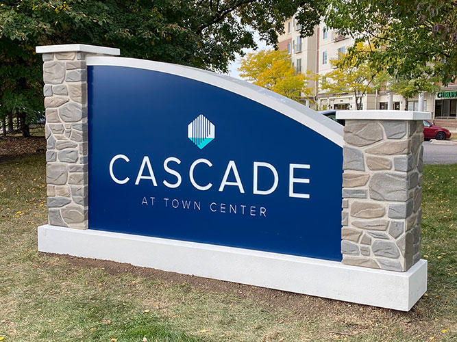 Cascade At Town Center - Monument Sign - Impression Signs and Graphics